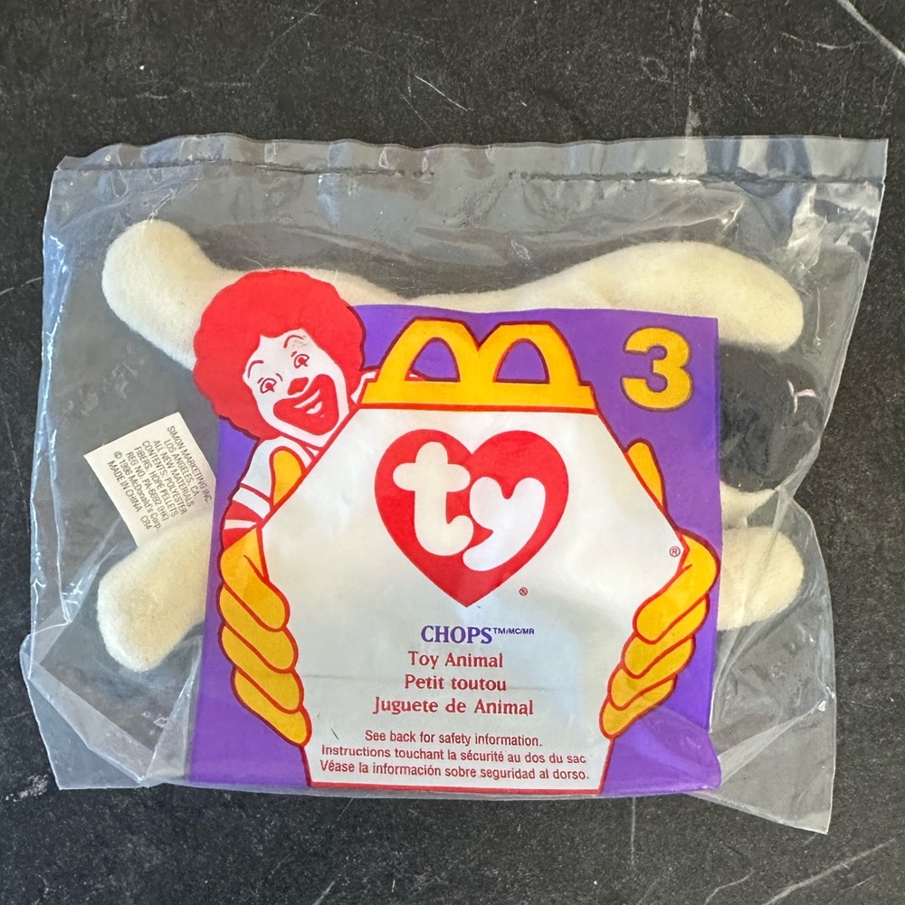 New McDonald’s Ty Teenie Beanie Babies Dog - Chops - #4